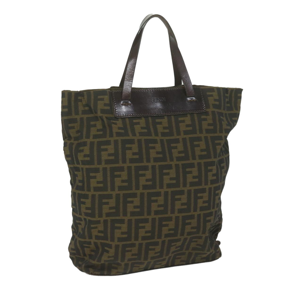 FENDI Zucca Canvas Tote Bag Black Brown ep2809