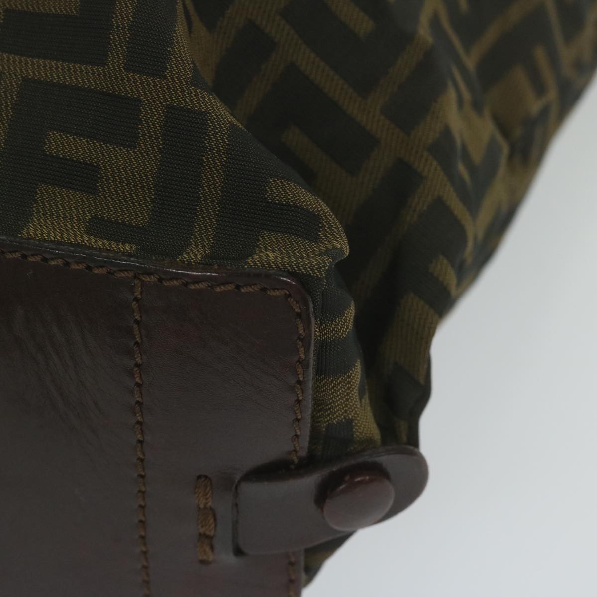 FENDI Zucca Canvas Tote Bag Black Brown ep2809