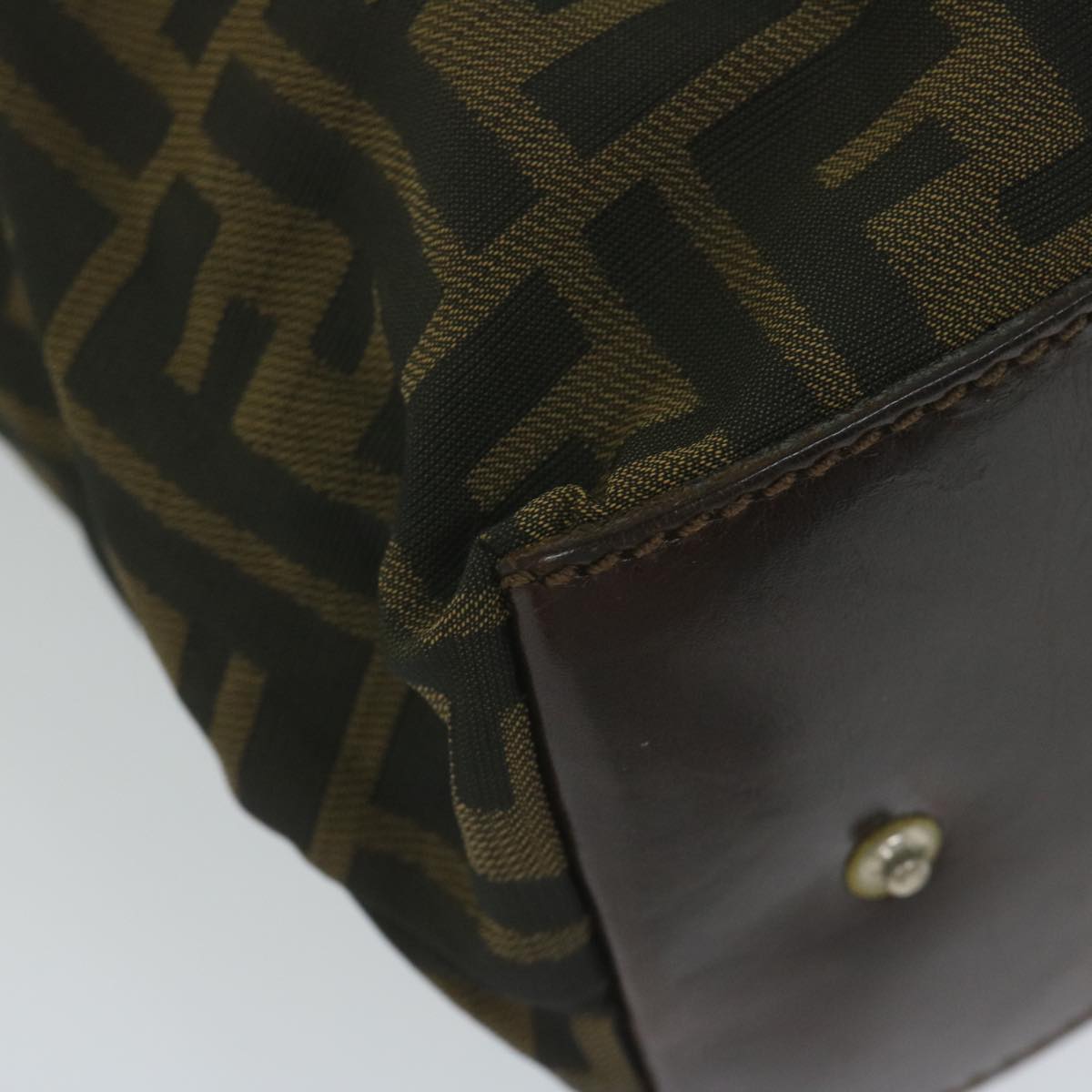FENDI Zucca Canvas Tote Bag Black Brown ep2809