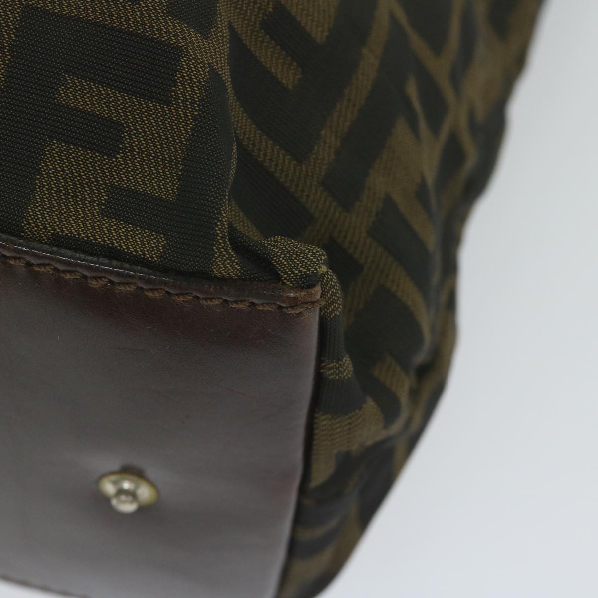 FENDI Zucca Canvas Tote Bag Black Brown ep2809