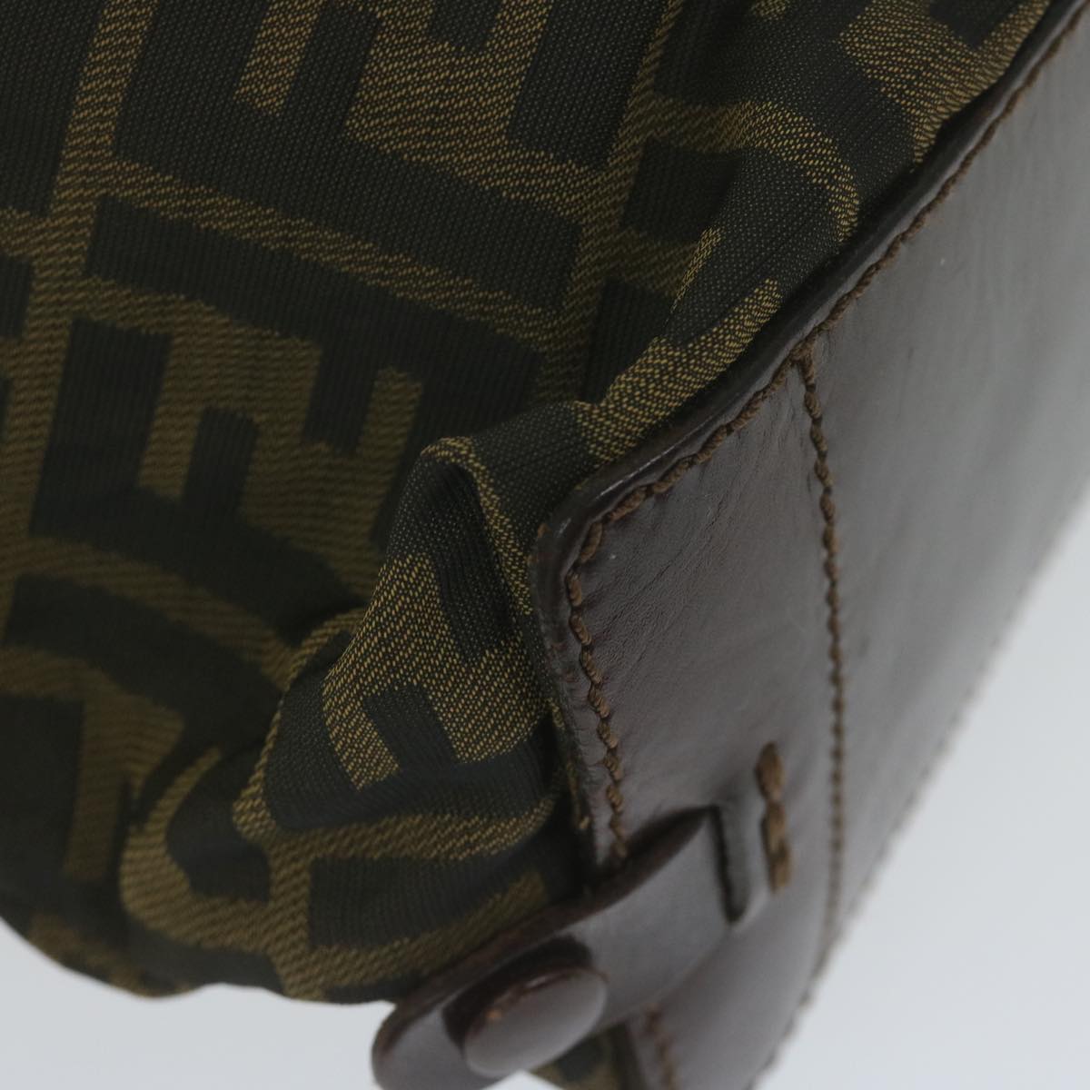 FENDI Zucca Canvas Tote Bag Black Brown ep2809