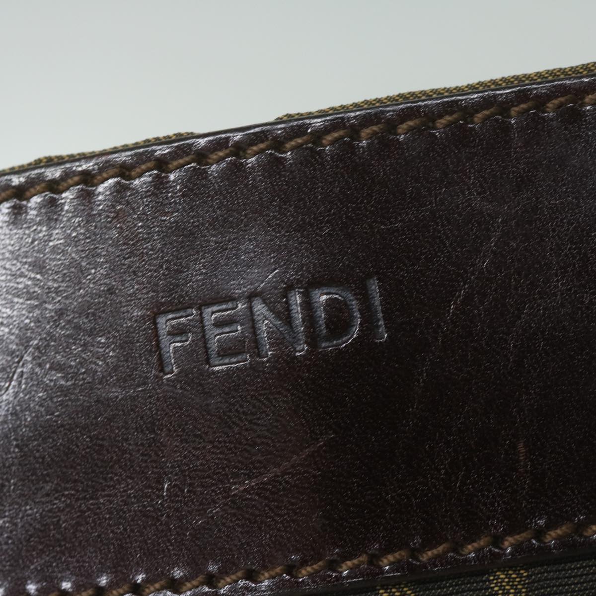 FENDI Zucca Canvas Tote Bag Black Brown ep2809