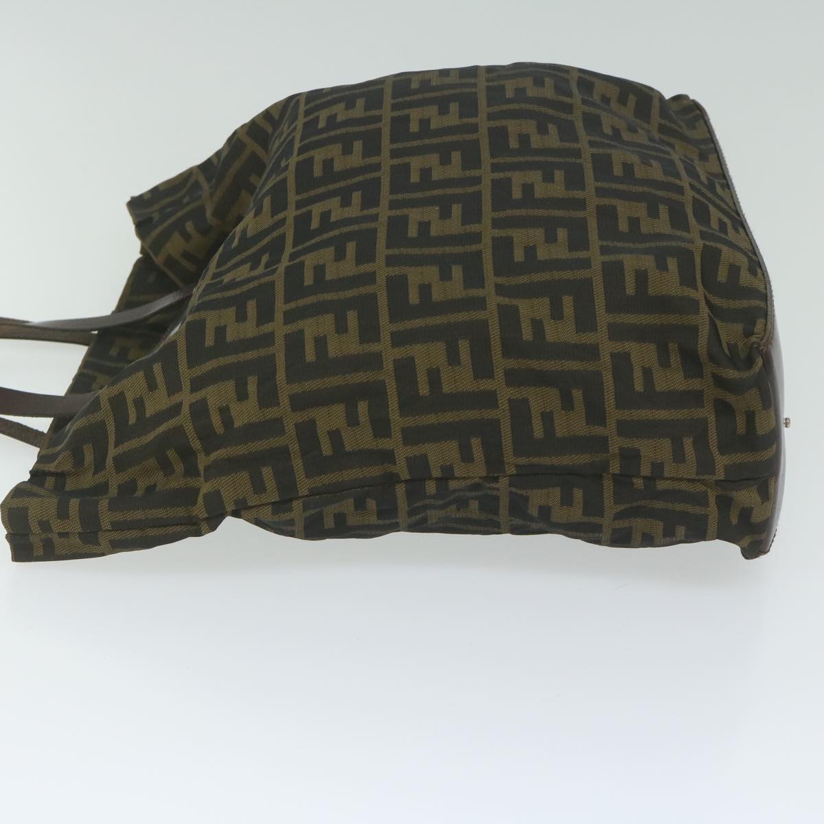 FENDI Zucca Canvas Tote Bag Black Brown ep2809