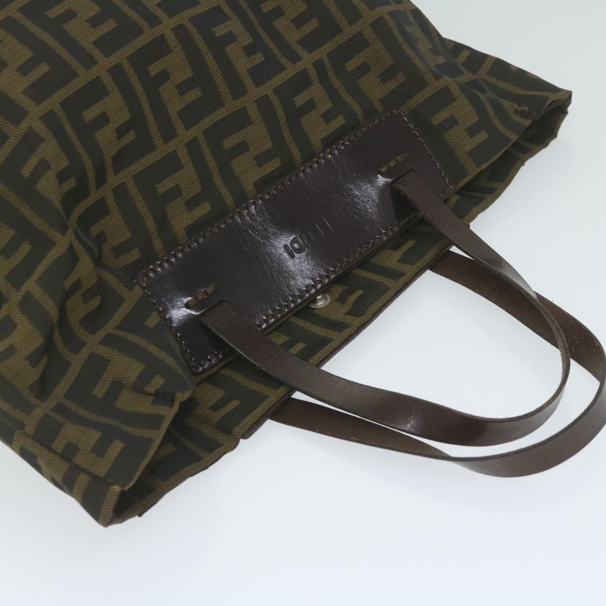 FENDI Zucca Canvas Tote Bag Black Brown ep2809