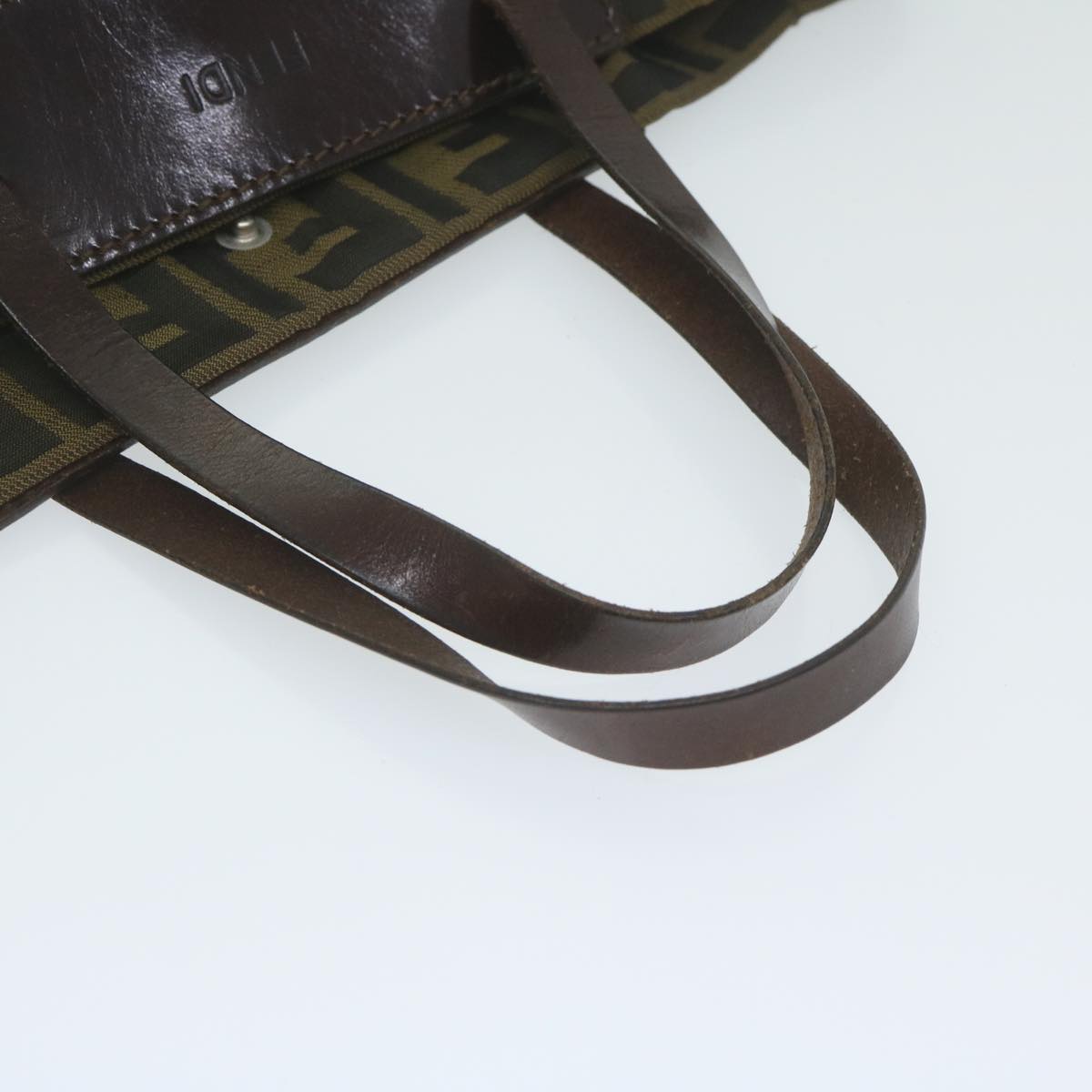 FENDI Zucca Canvas Tote Bag Black Brown ep2809