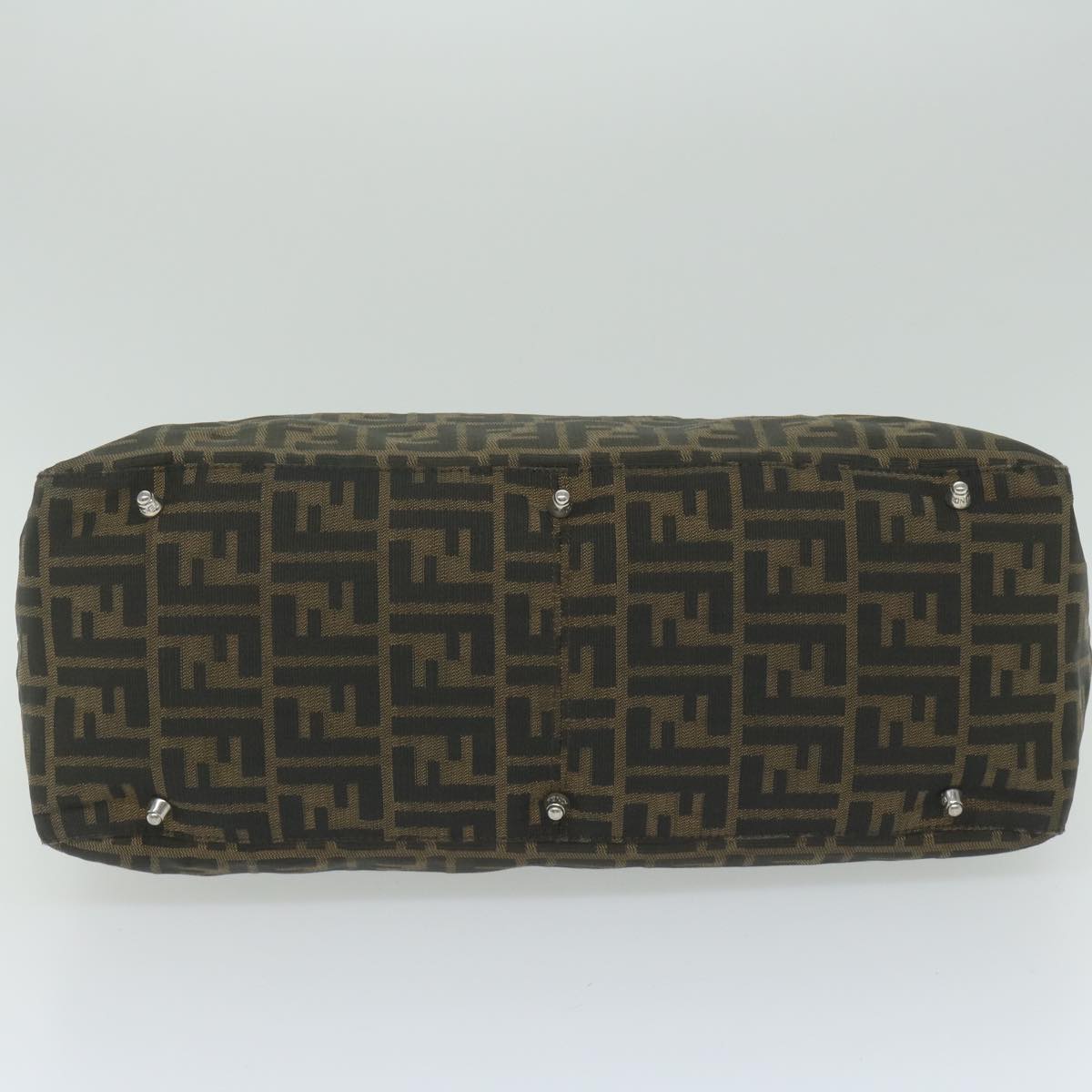 FENDI Zucca Canvas Hand Bag Black Brown ep2812