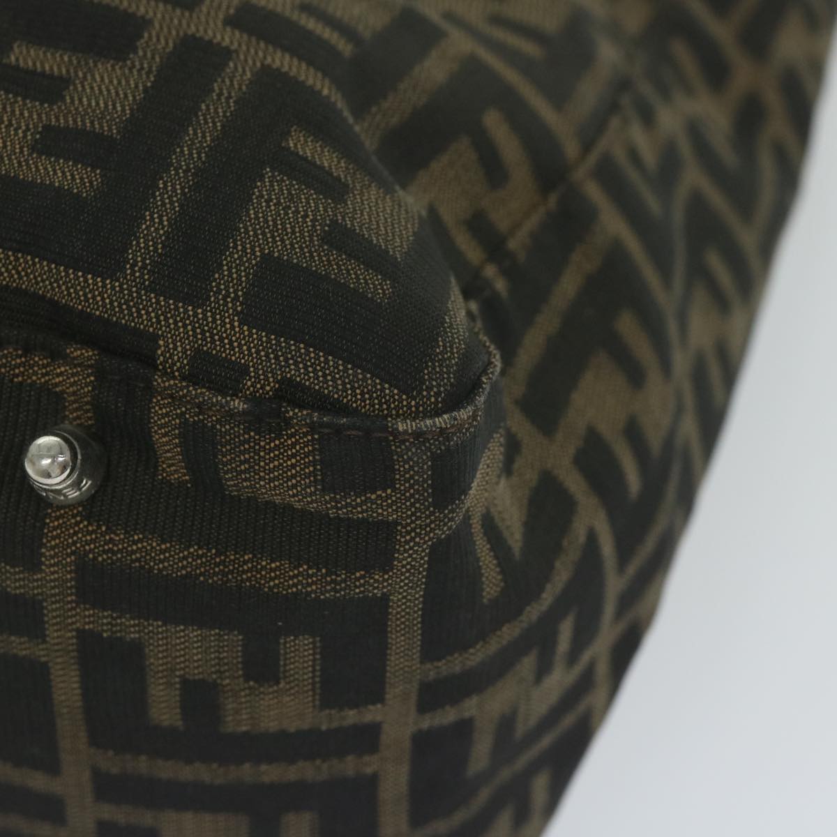 FENDI Zucca Canvas Hand Bag Black Brown ep2812