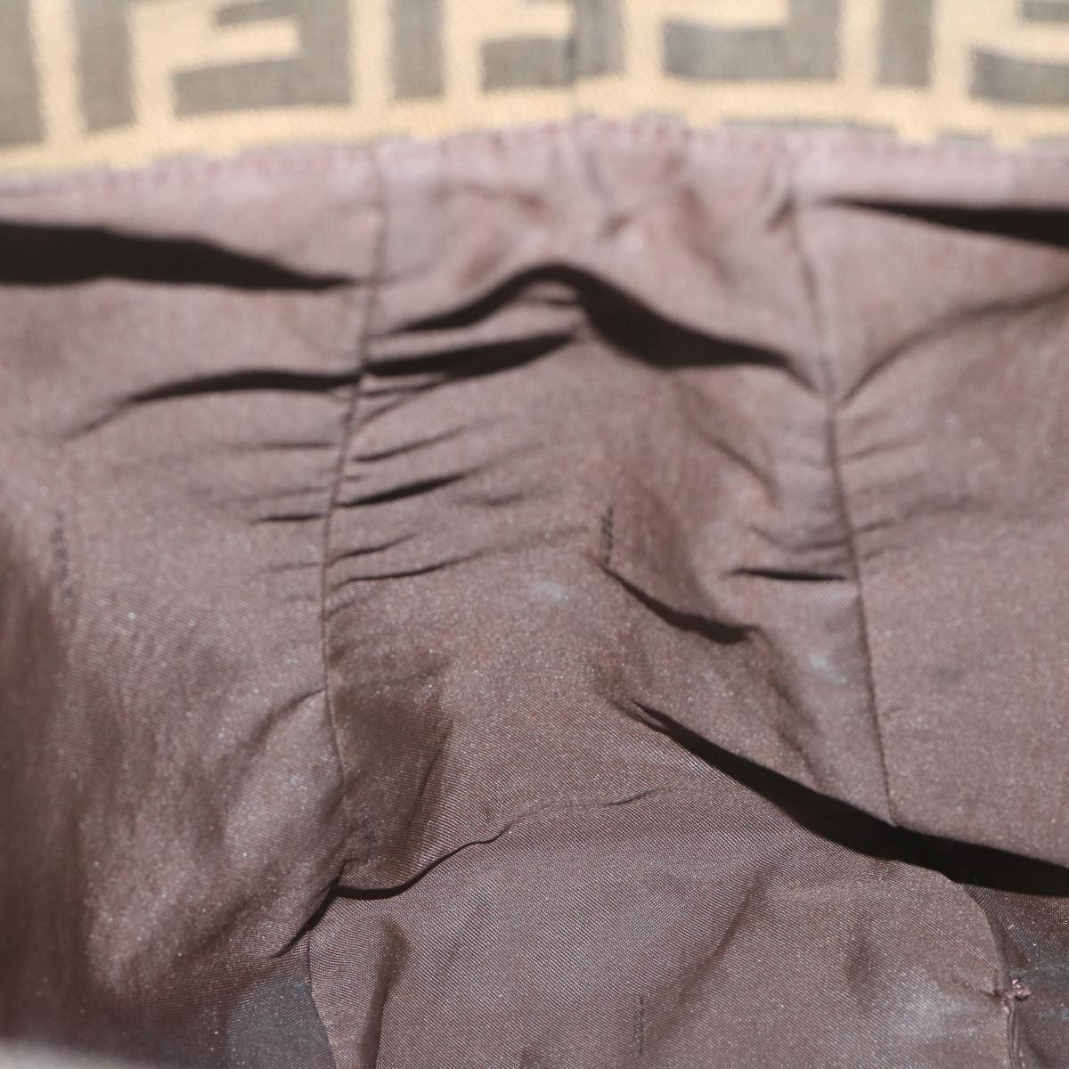 FENDI Zucca Canvas Hand Bag Black Brown ep2812