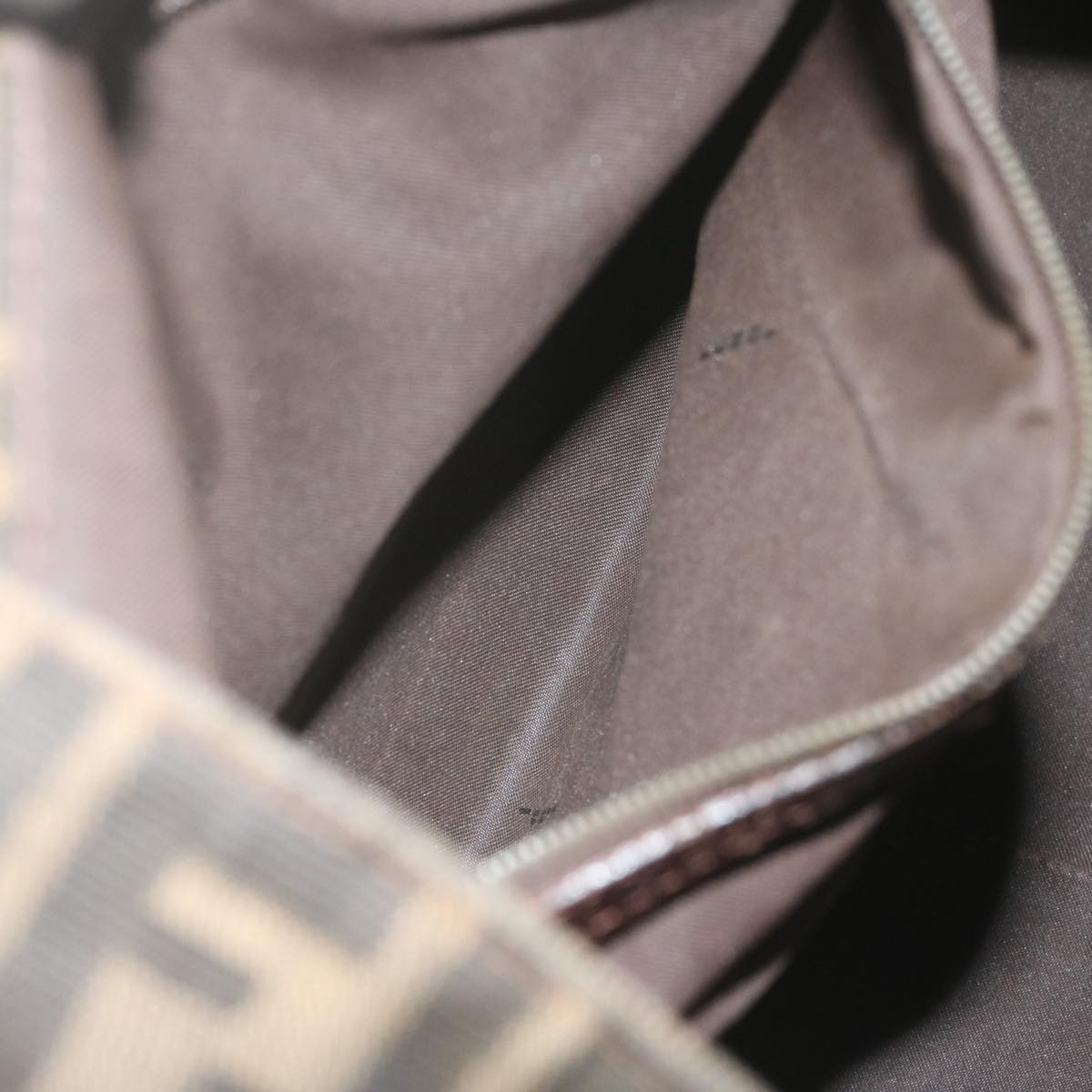 FENDI Zucca Canvas Hand Bag Black Brown ep2812