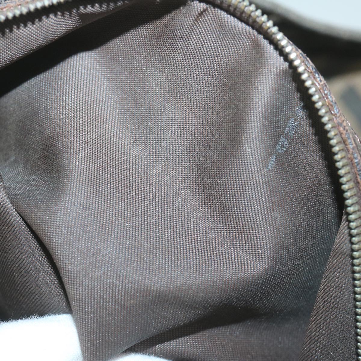 FENDI Zucca Canvas Hand Bag Black Brown ep2812