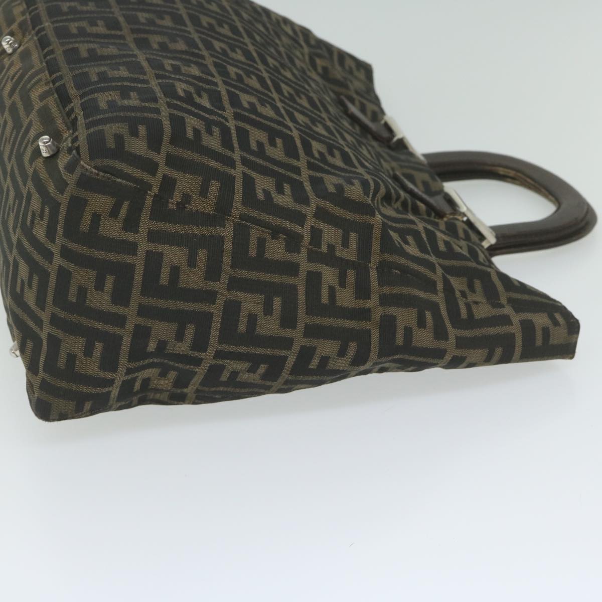 FENDI Zucca Canvas Hand Bag Black Brown ep2812
