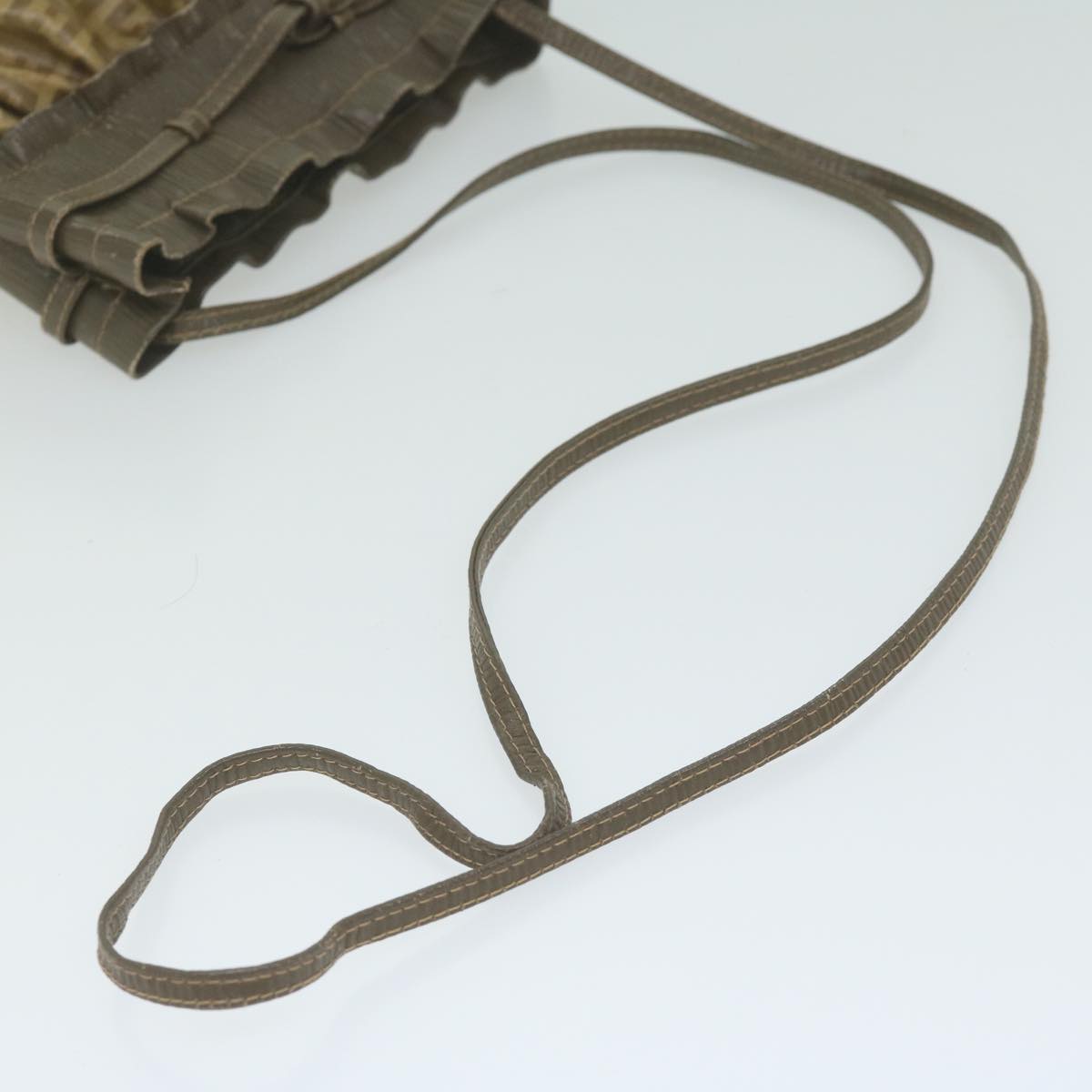 FENDI Zucchino Canvas Shoulder Bag Brown ep2817