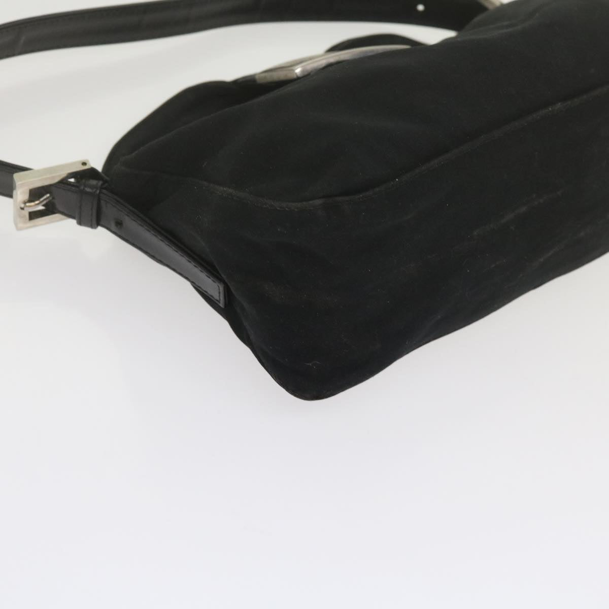 FENDI Mamma Baguette Shoulder Bag Nylon Black 2348 26725 018 ep2835