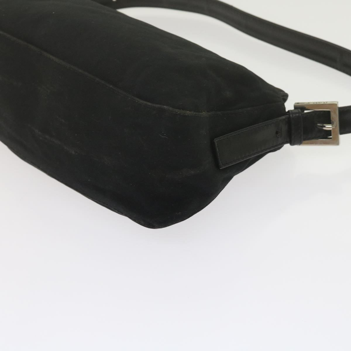 FENDI Mamma Baguette Shoulder Bag Nylon Black 2348 26725 018 ep2835