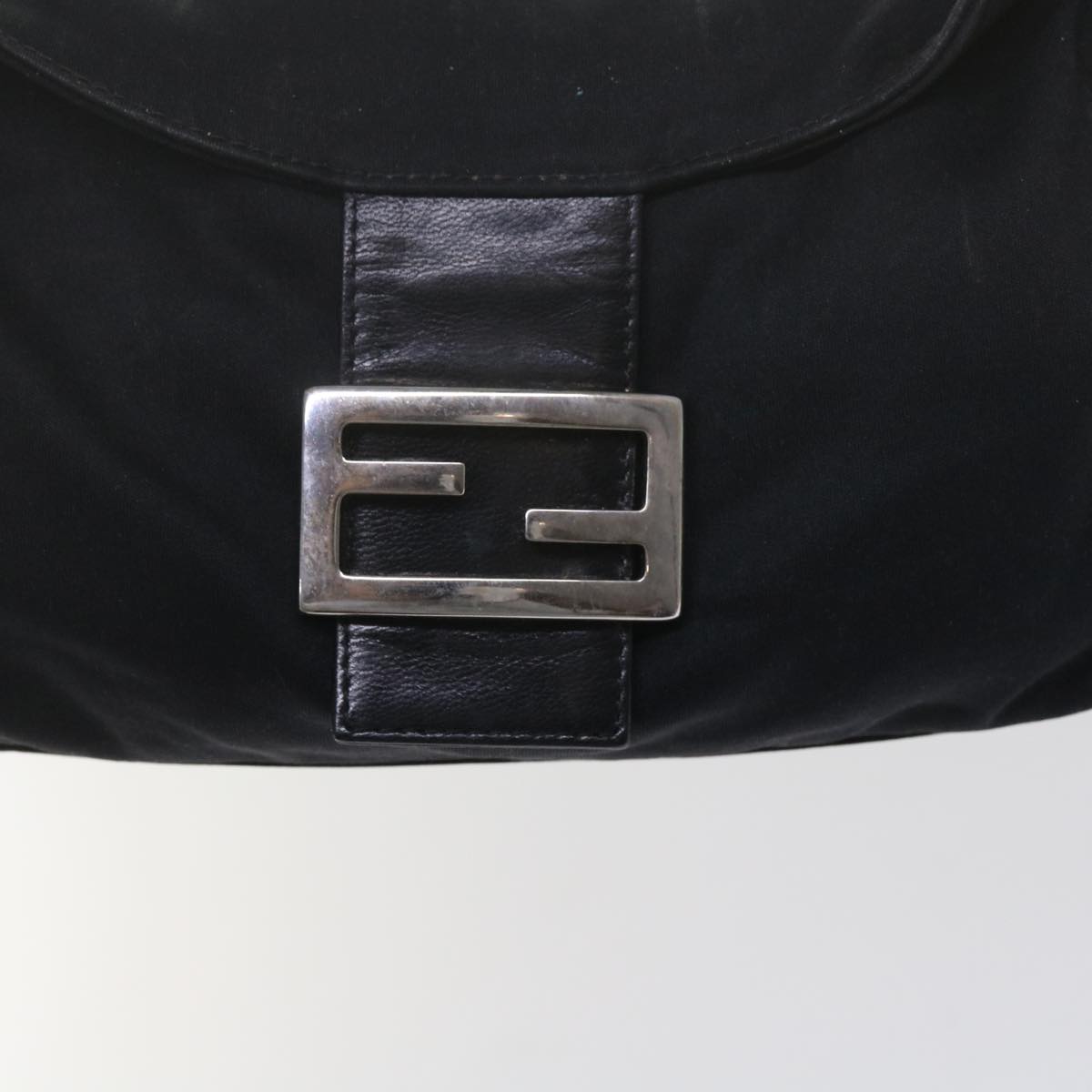 FENDI Mamma Baguette Shoulder Bag Nylon Black 2348 26725 018 ep2835