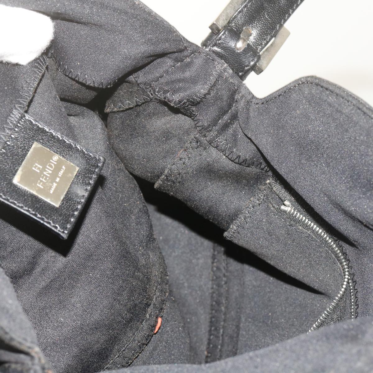 FENDI Mamma Baguette Shoulder Bag Nylon Black 2348 26725 018 ep2835