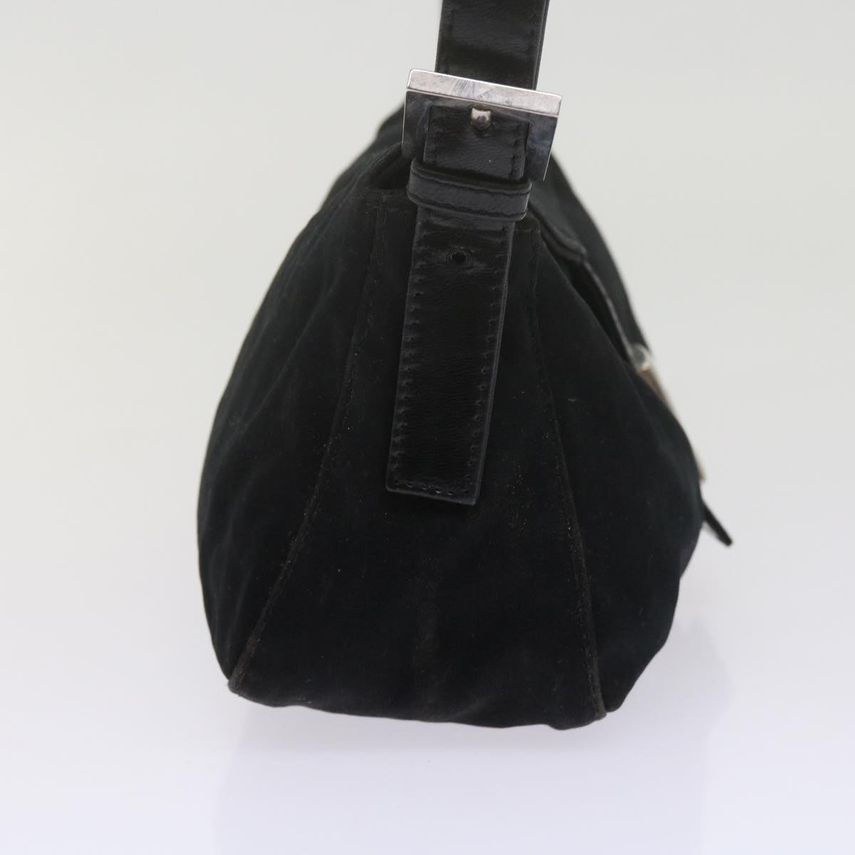 FENDI Mamma Baguette Shoulder Bag Nylon Black 2348 26725 018 ep2835
