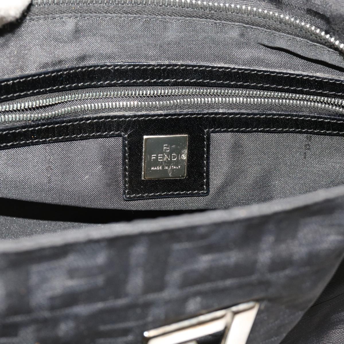 FENDI Zucca Canvas Tote Bag Black ep2841