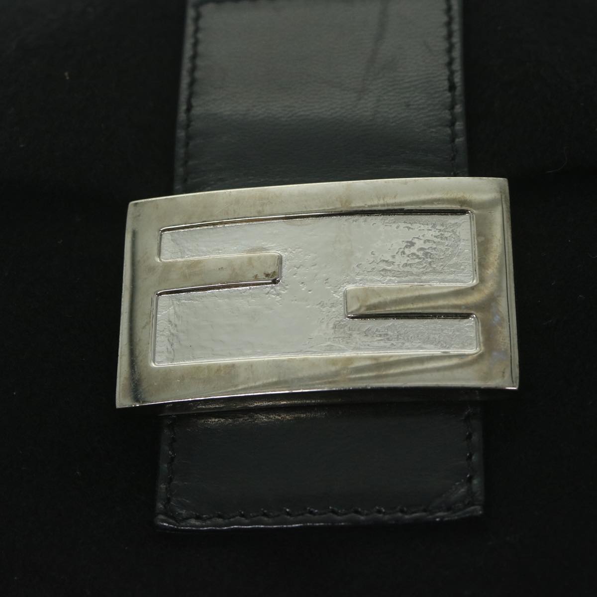 FENDI Mamma Baguette Shoulder Bag Felt Black 2348 26325 099 ep2866