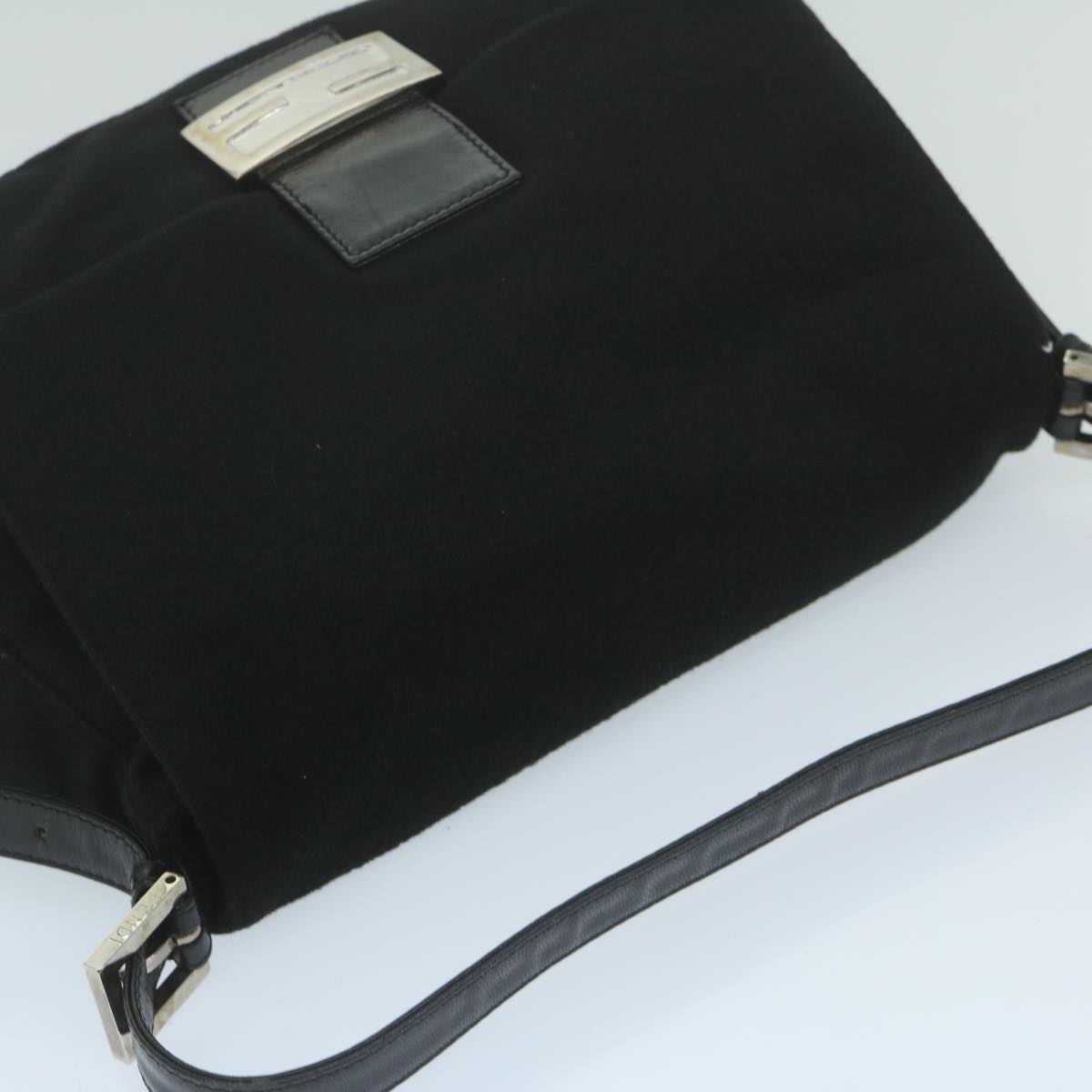 FENDI Mamma Baguette Shoulder Bag Felt Black 2348 26325 099 ep2866