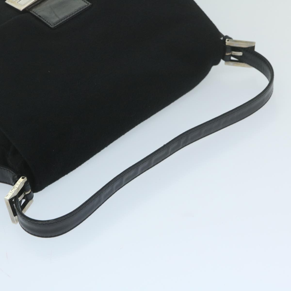 FENDI Mamma Baguette Shoulder Bag Felt Black 2348 26325 099 ep2866