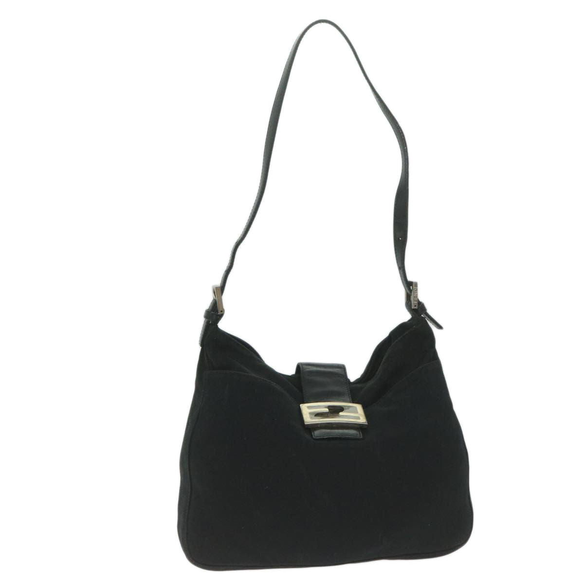 FENDI Mamma Baguette Shoulder Bag Nylon Black 2305 26727 009 ep2869