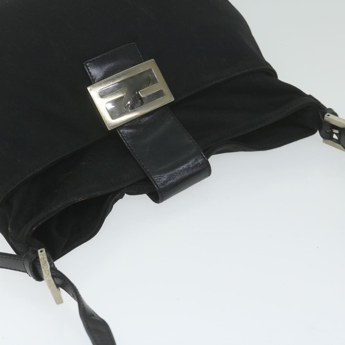 FENDI Mamma Baguette Shoulder Bag Nylon Black 2305 26727 009 ep2869