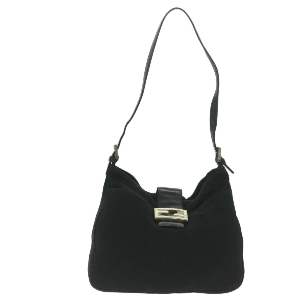FENDI Mamma Baguette Shoulder Bag Nylon Black 2305 26727 009 ep2869
