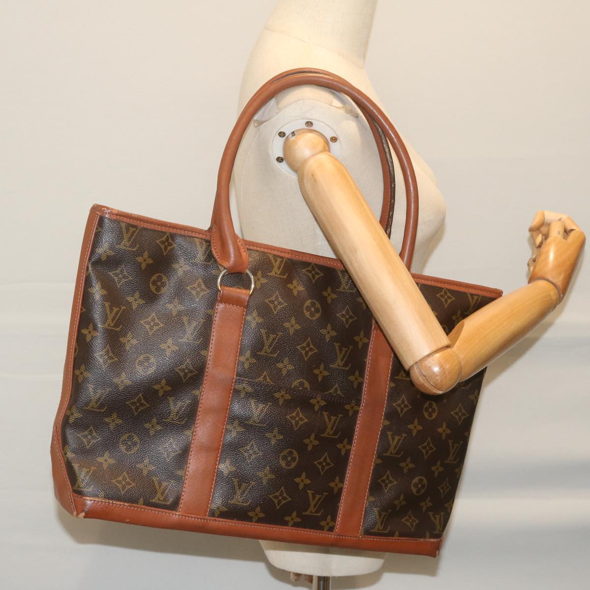 LOUIS VUITTON Monogram Sac Weekend PM Tote Bag M42425 LV ep2880