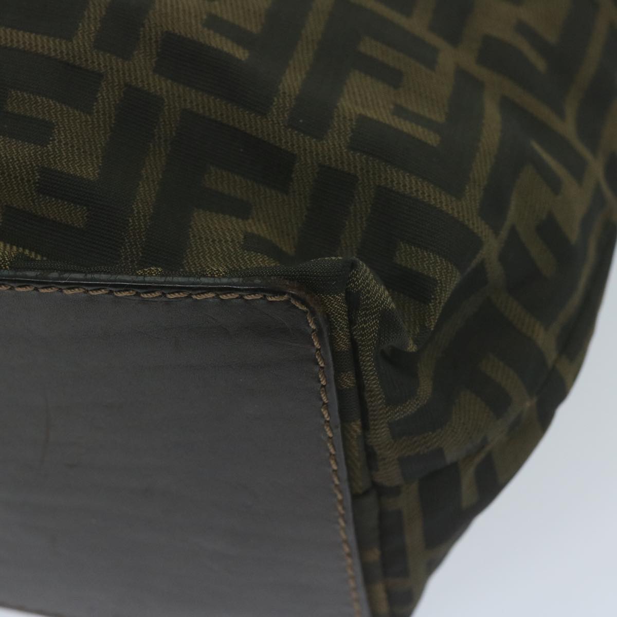 FENDI Zucca Canvas Tote Bag Black Brown ep3003