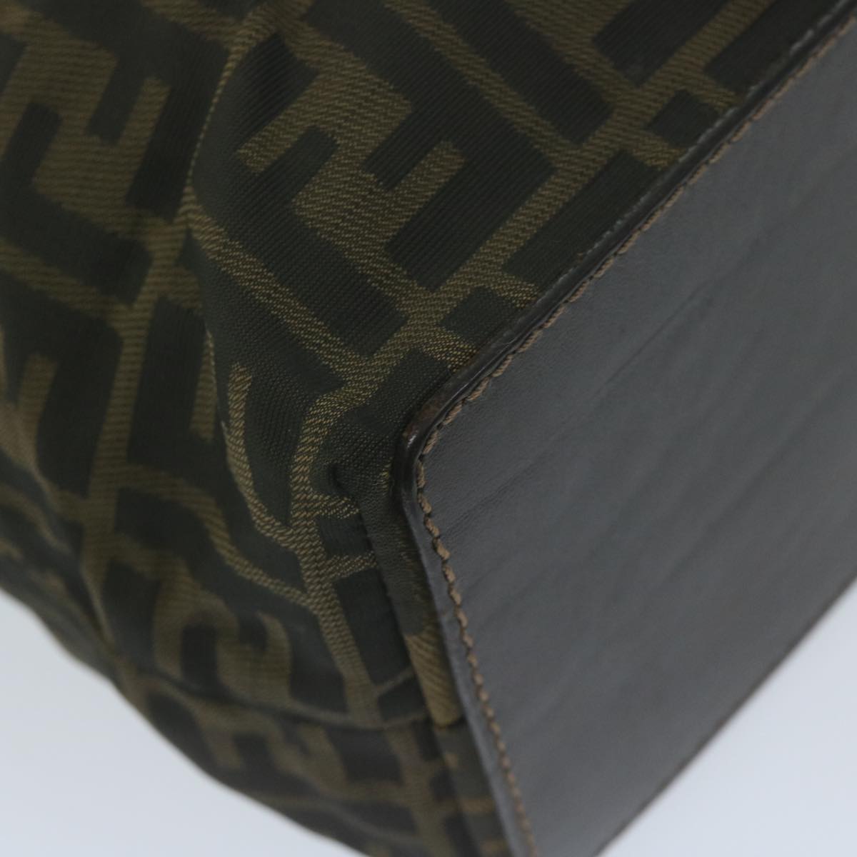 FENDI Zucca Canvas Tote Bag Black Brown ep3003