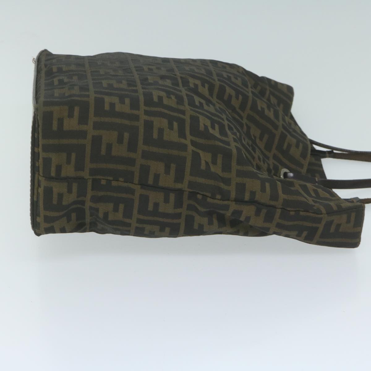 FENDI Zucca Canvas Tote Bag Black Brown ep3003