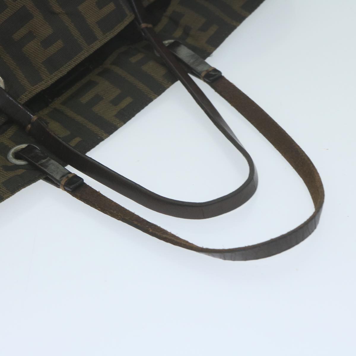 FENDI Zucca Canvas Tote Bag Black Brown ep3003