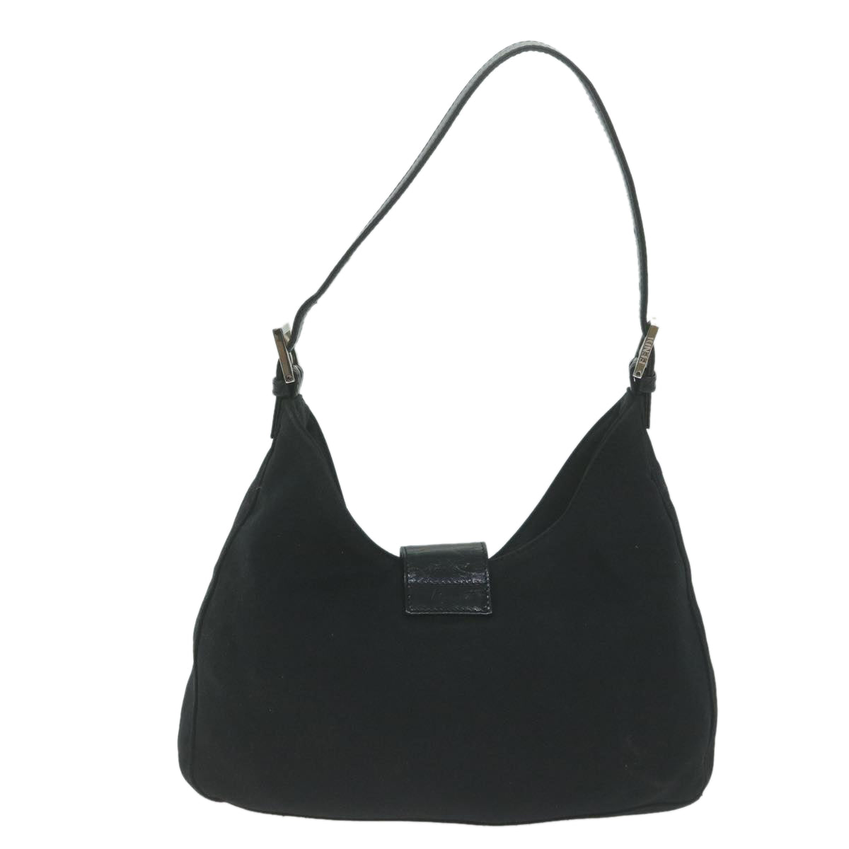 FENDI Mamma Baguette Shoulder Bag Nylon Black ep3008