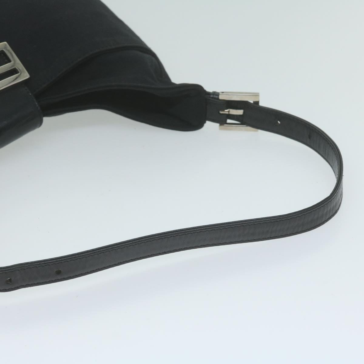 FENDI Mamma Baguette Shoulder Bag Nylon Black ep3008