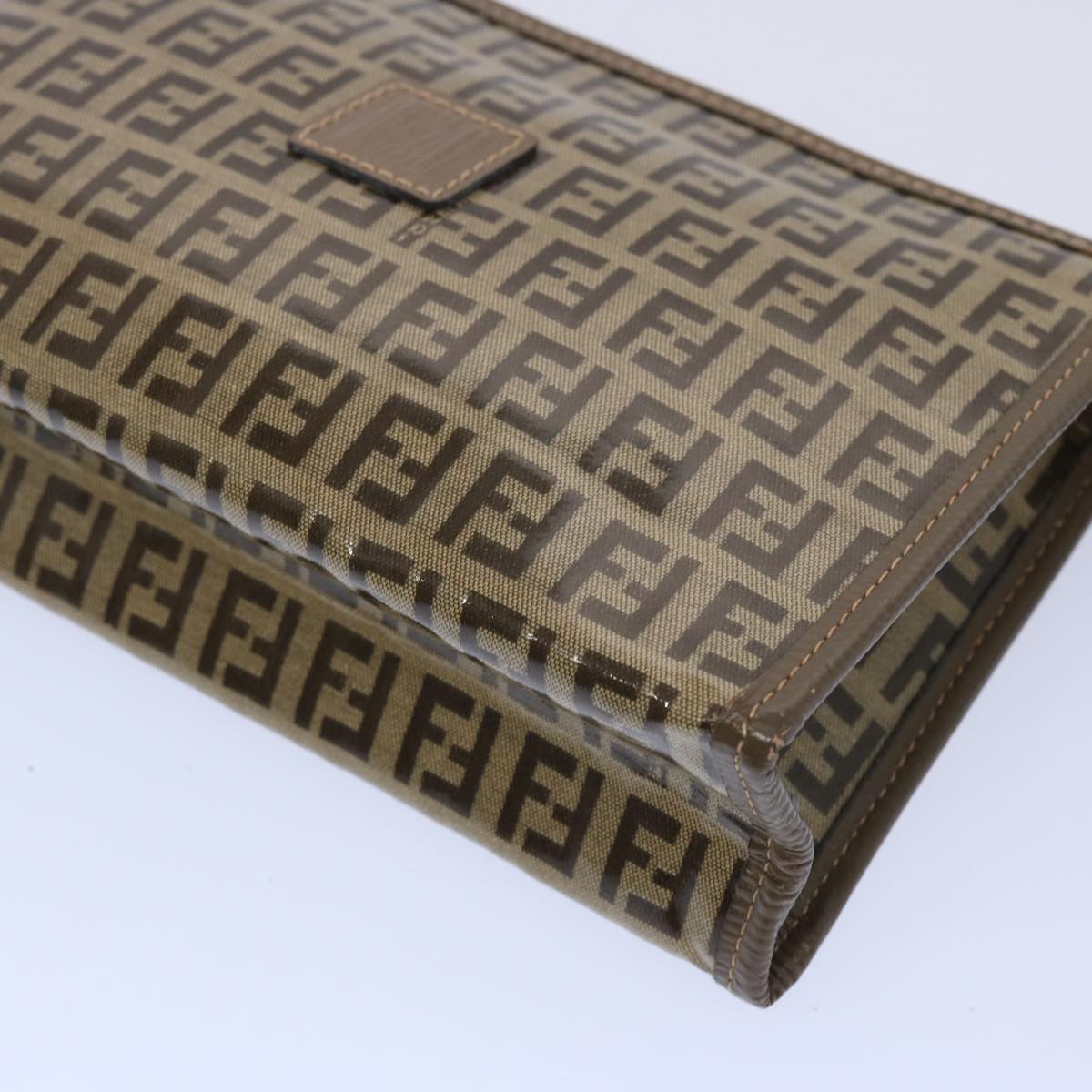 FENDI Zucchino Canvas Pouch Brown ep3045