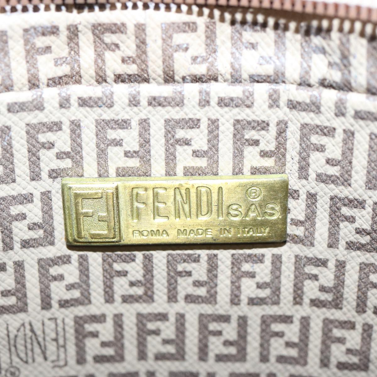 FENDI Zucchino Canvas Pouch Brown ep3045