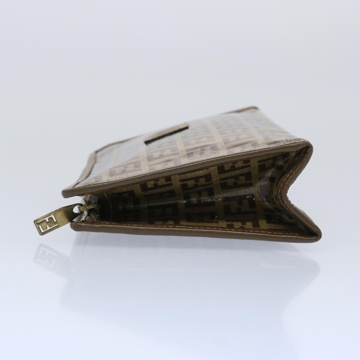 FENDI Zucchino Canvas Pouch Brown ep3045