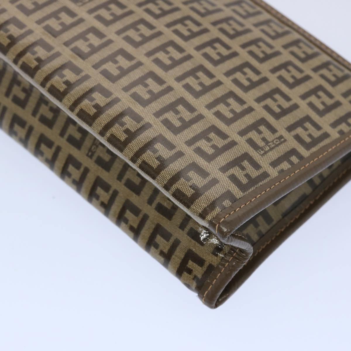 FENDI Zucchino Canvas Pouch Brown ep3045