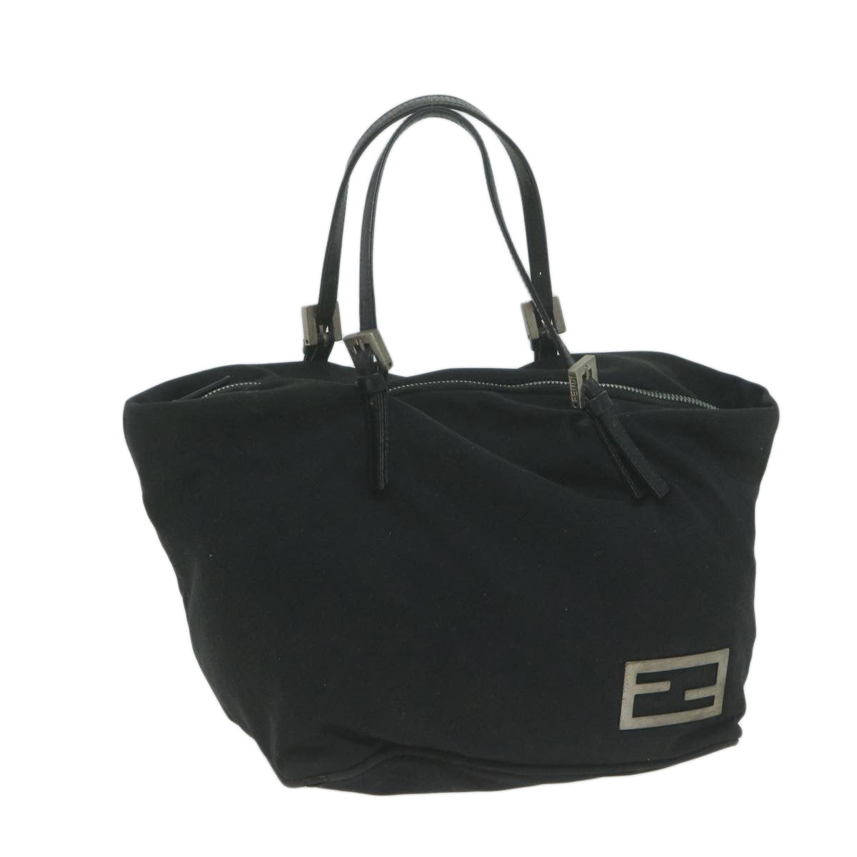 FENDI Hand Bag Nylon Black ep3047