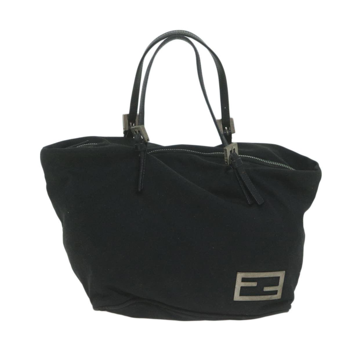 FENDI Hand Bag Nylon Black ep3047