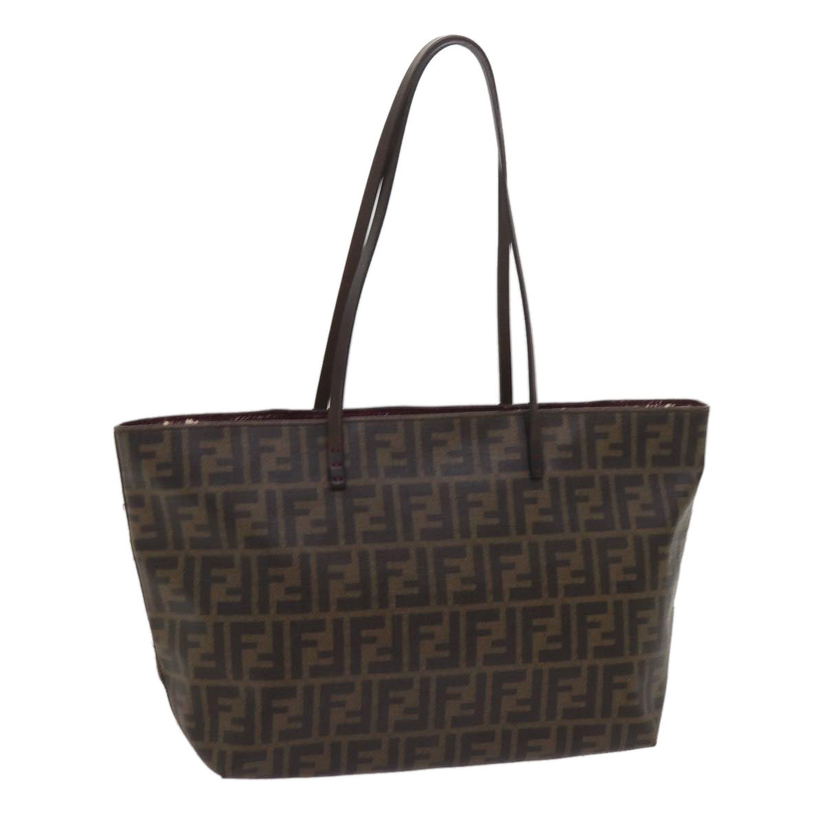 FENDI Zucca Canvas Tote Bag Black Brown ep3087