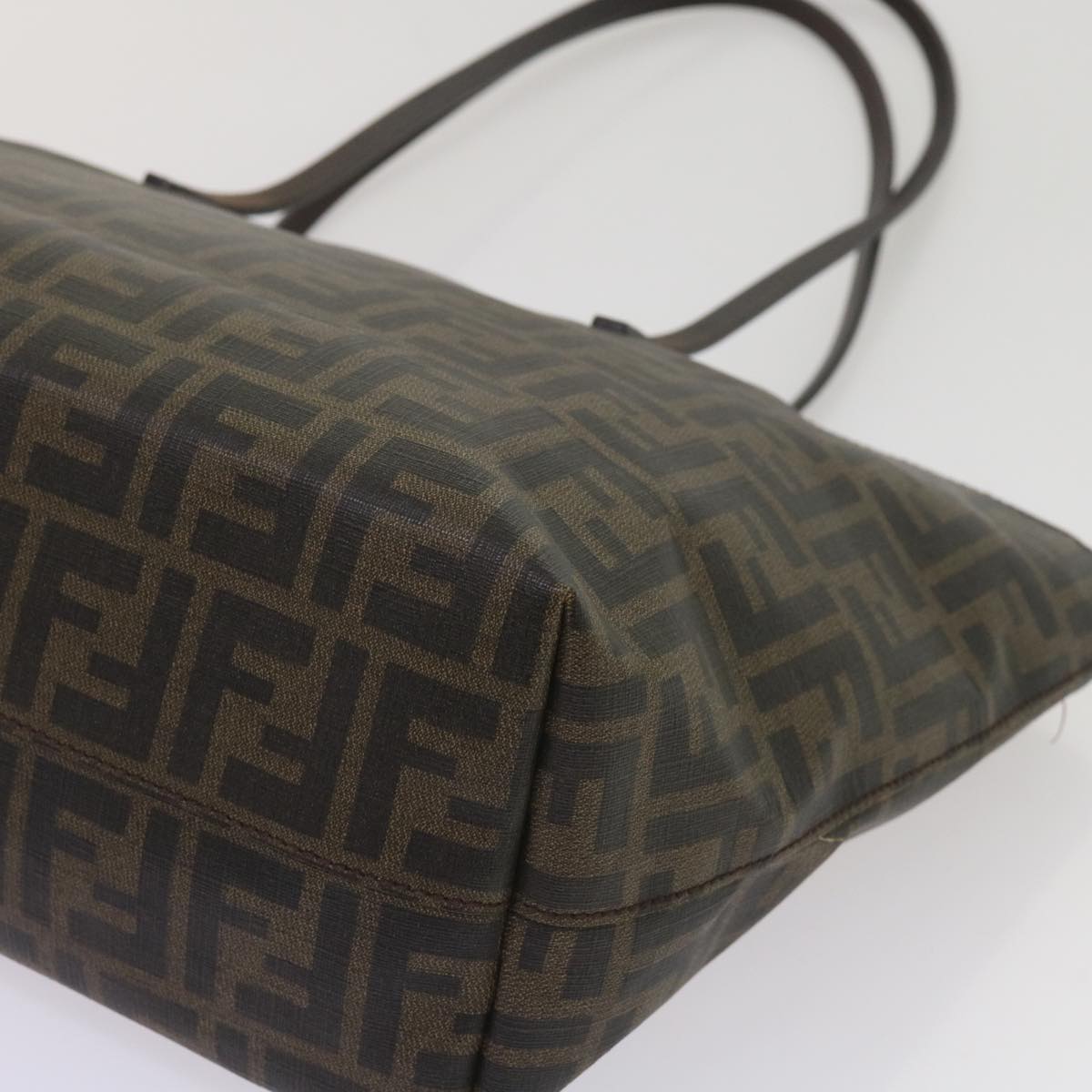 FENDI Zucca Canvas Tote Bag Black Brown ep3087