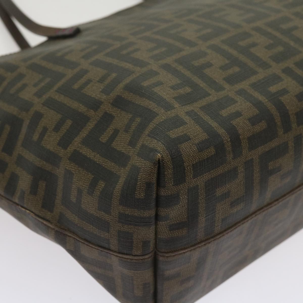FENDI Zucca Canvas Tote Bag Black Brown ep3087