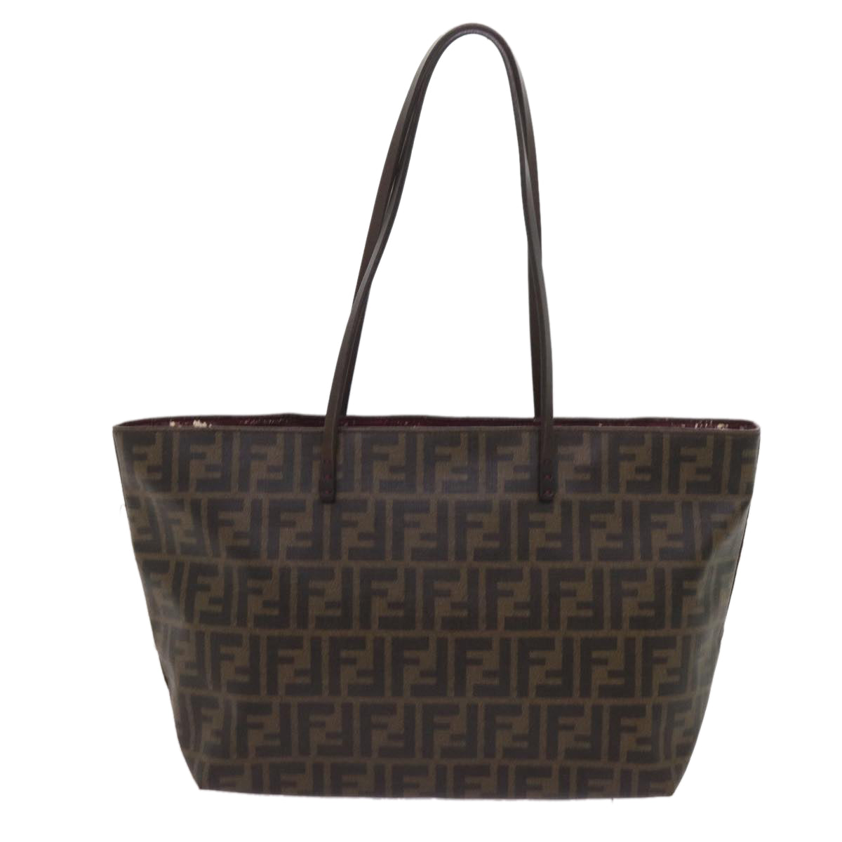 FENDI Zucca Canvas Tote Bag Black Brown ep3087