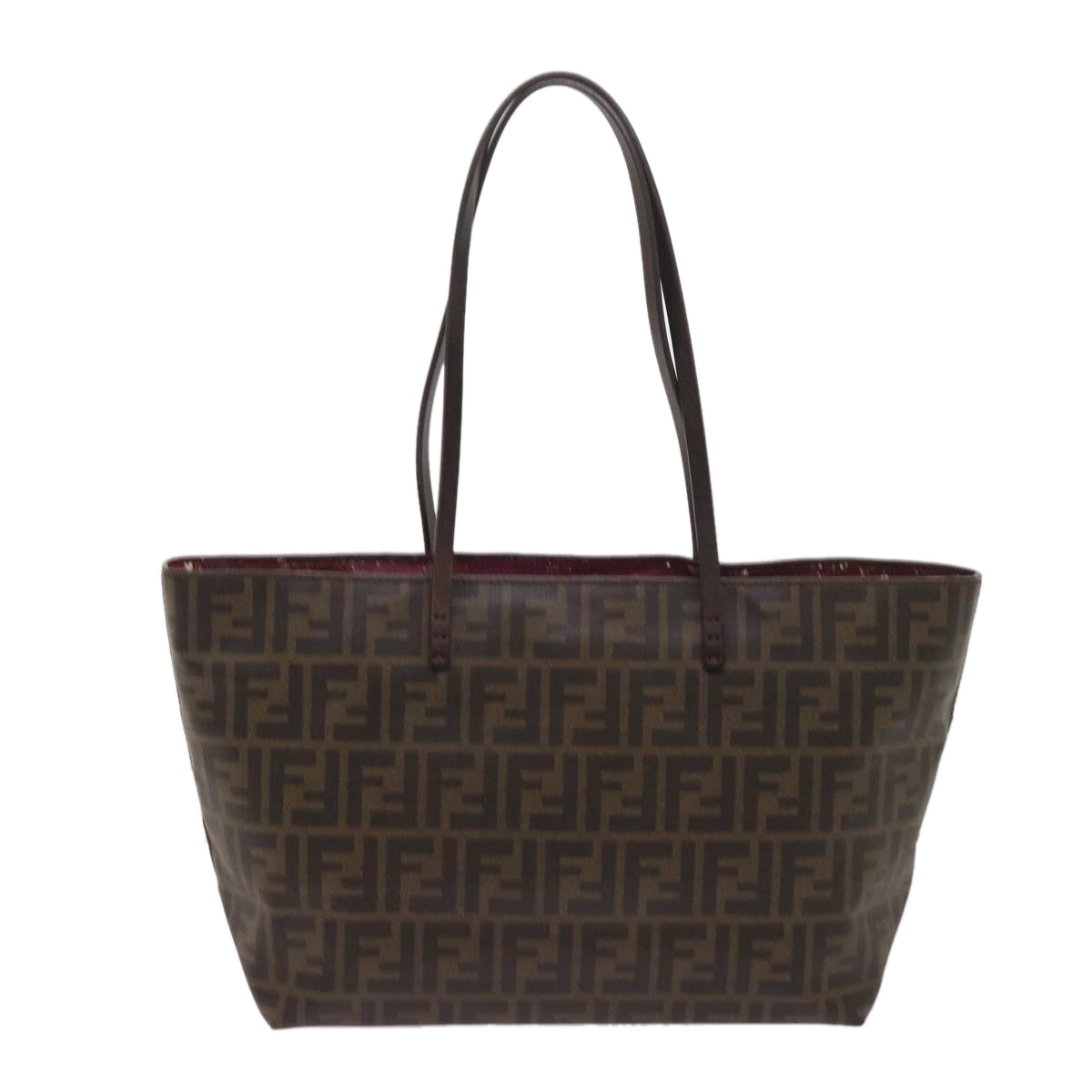 FENDI Zucca Canvas Tote Bag Black Brown ep3087