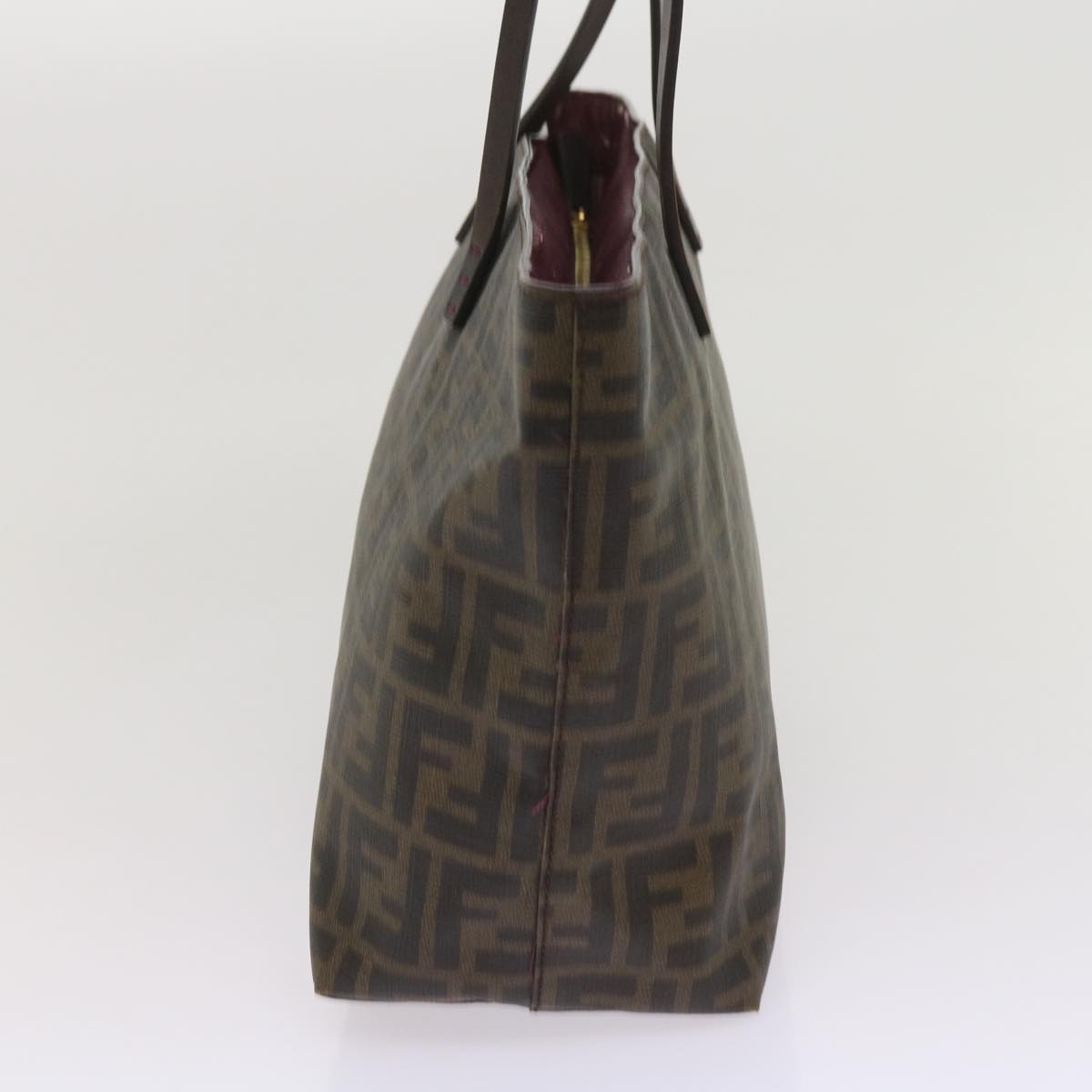 FENDI Zucca Canvas Tote Bag Black Brown ep3087