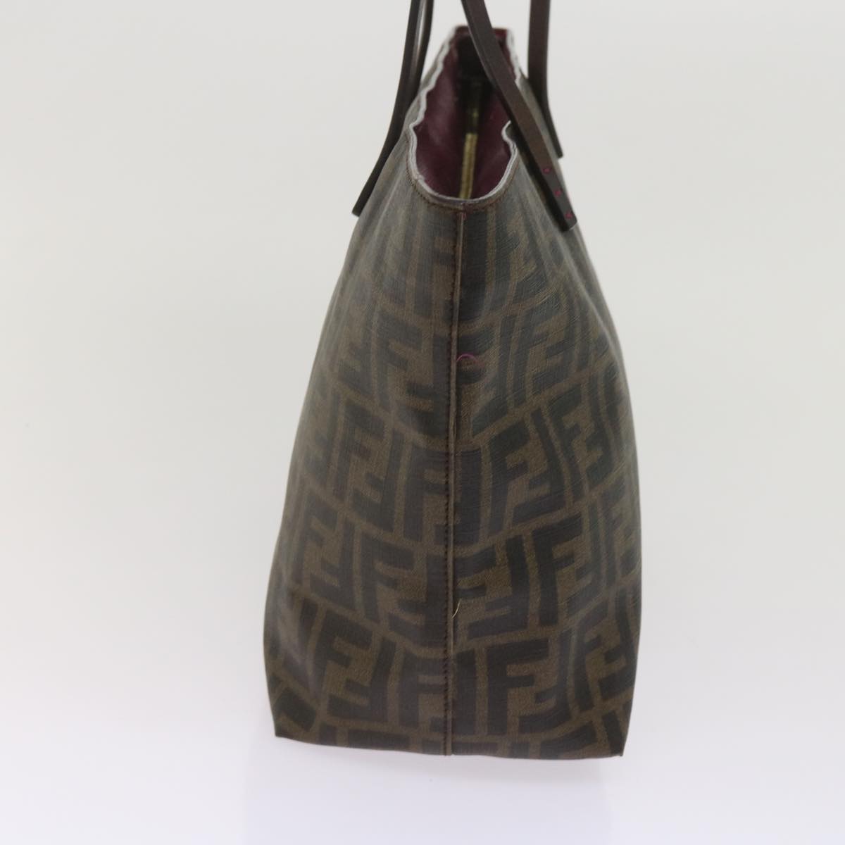 FENDI Zucca Canvas Tote Bag Black Brown ep3087