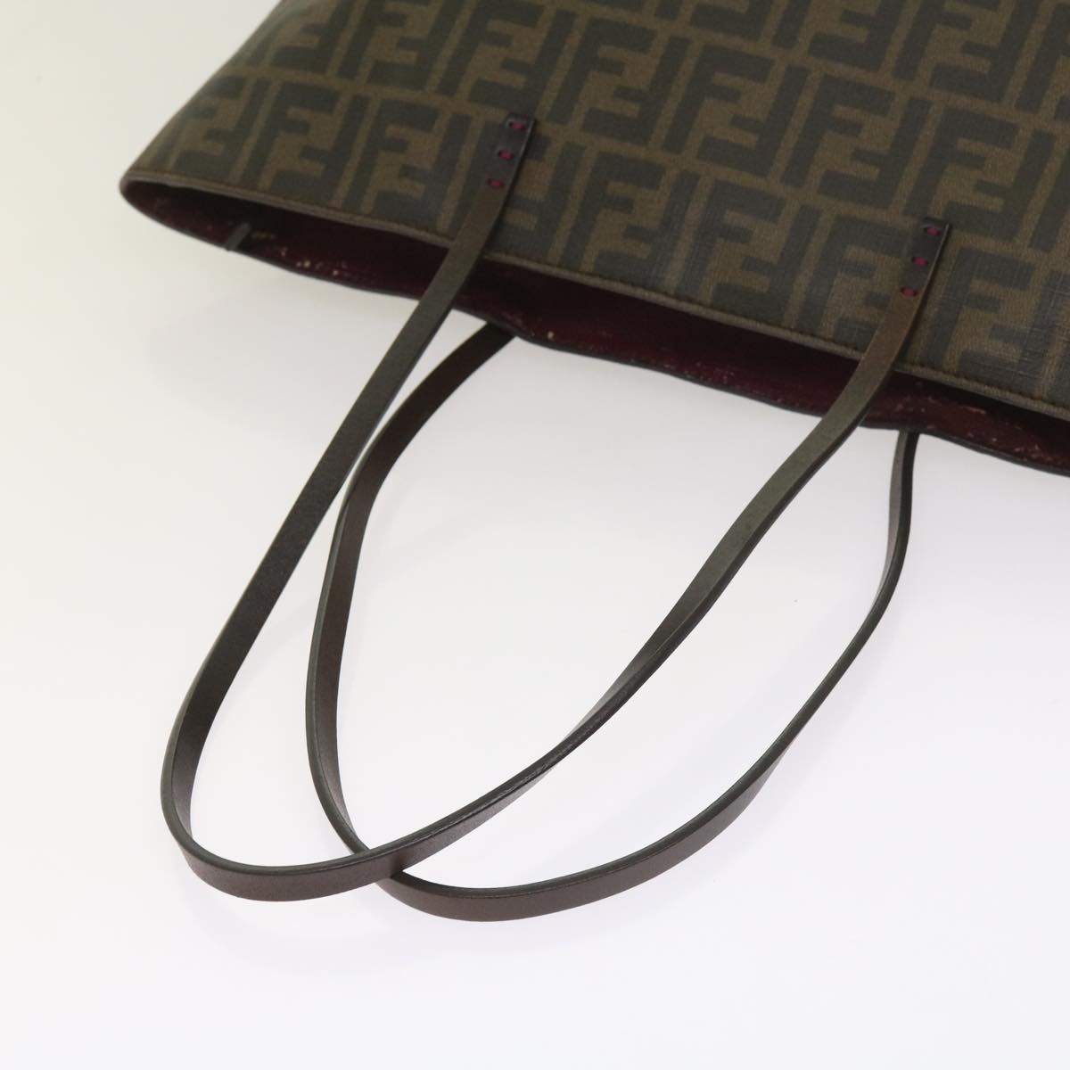 FENDI Zucca Canvas Tote Bag Black Brown ep3087