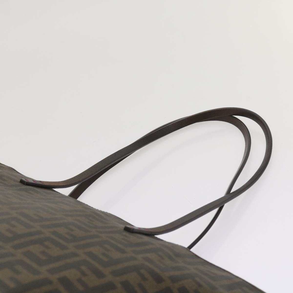FENDI Zucca Canvas Tote Bag Black Brown ep3087